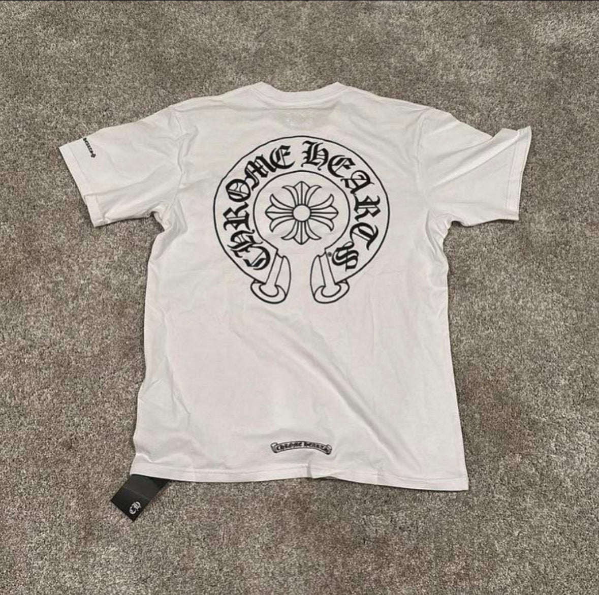 White chrome hearts short sleeve