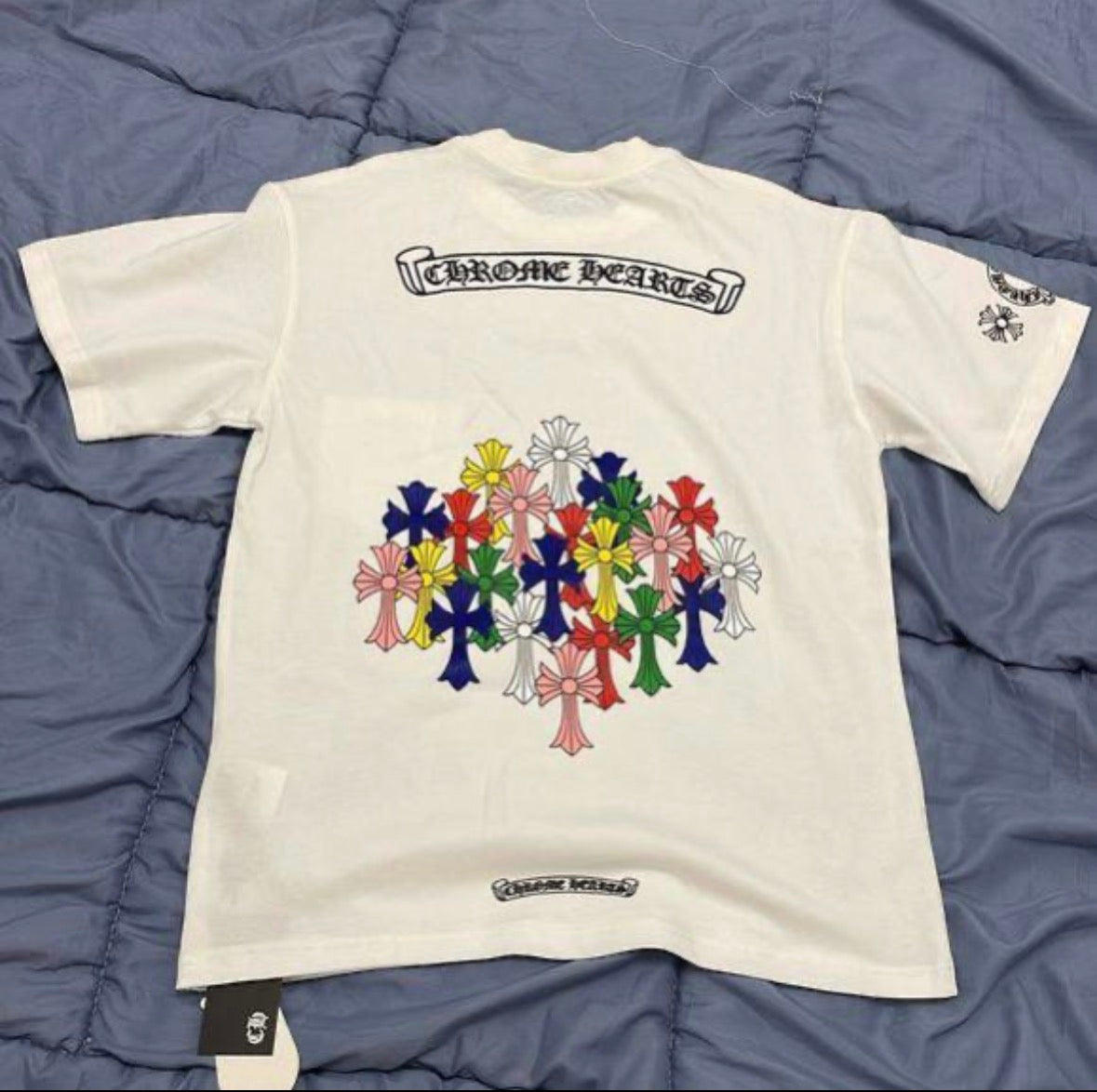 White chrome hearts tee shirt